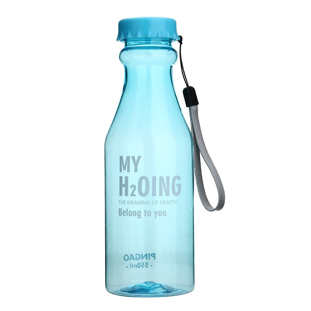 20% wasser flasche Unzerbrechlich draussen Sport Reise Tragbaren Leck-beweis Radfahren Camping Wasser 550ML Zubehör: Himmel Blau 