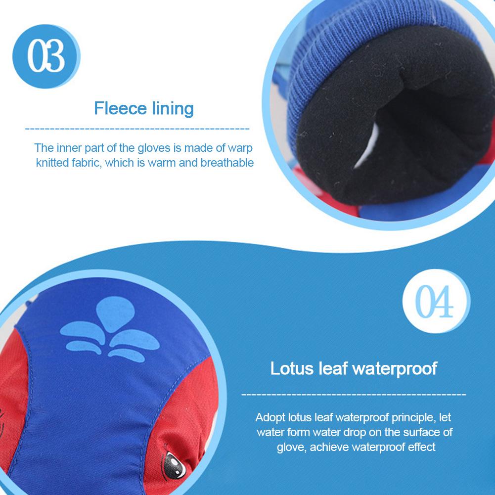 Verdikte Kids Outdoor Warme Ski Handschoenen Waterdicht Sneeuw Sport Snowboard Skiën Handschoenen Voor Kinderen Mitten