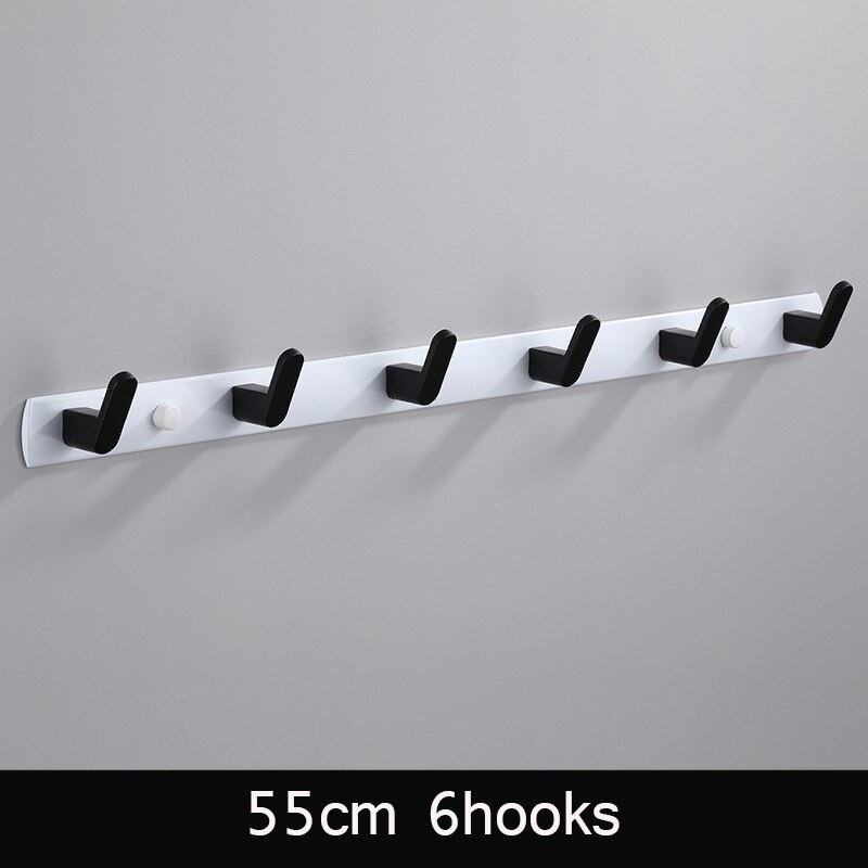 Zwart witte badjashaak badkamer handdoekhaken handdoeken tas hoedenhaak wandmontage kleding kapstok wandhanger badkamer hardware: Bw 55cm