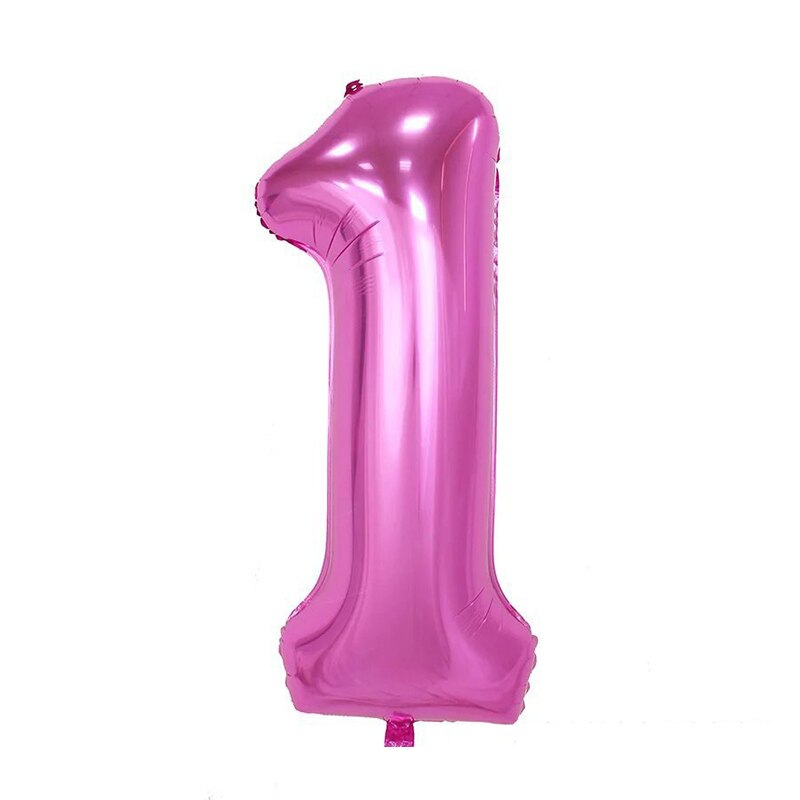 40 inch Foil Balloon Large Helium Number Balloons Wedding Decoration Birthday Party favors pink blue