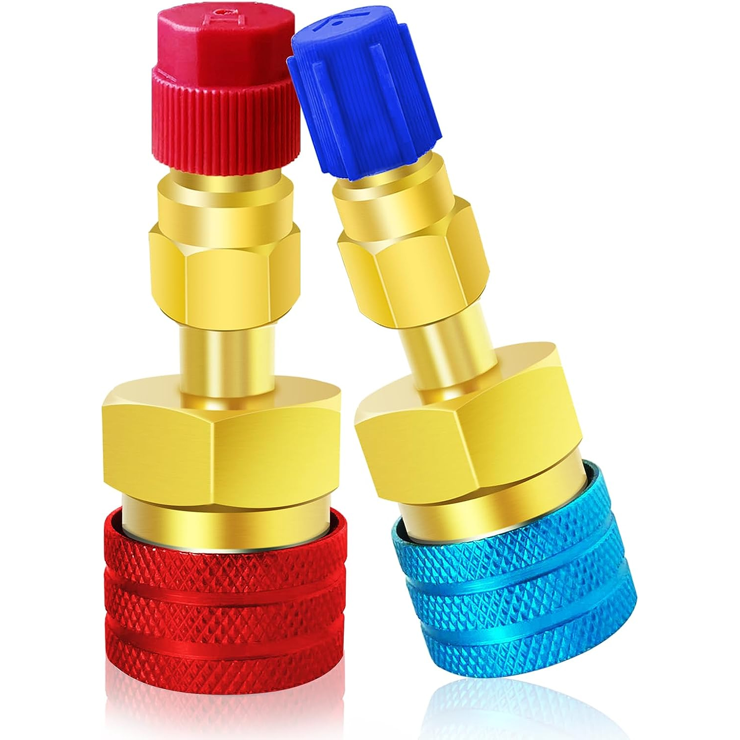 R134A niedrig hoch Auto Auto Schnellkupplung Stecker Durcheinander Adapter Auto Klimaanlage Kältemittel Einstellbare AC vielfältig Messgerät: Weiß