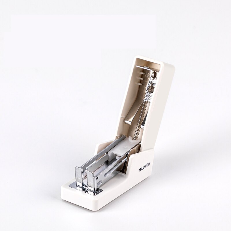 Deli Nusign Mini Small Stapler Portable Office Hand-held Labor-saving Stapler Binding Tool Students Stationery Accesorries