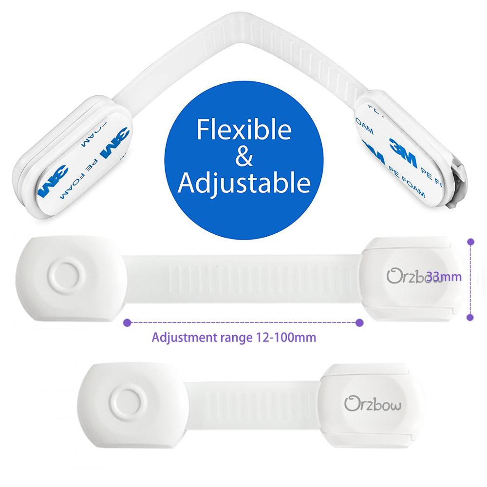 Magnetic Child Lock Children Protection Adjustable Baby Safety Lock Cabinet Door Lock Kids Drawer Security 10 locks+2 keys