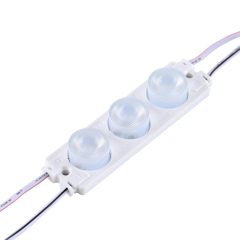 LED Module light White IP68 Waterproof 3 LED/Module 3030 SMD DC 12V Decorative Light for Letter sign bar Advertising Strip Light