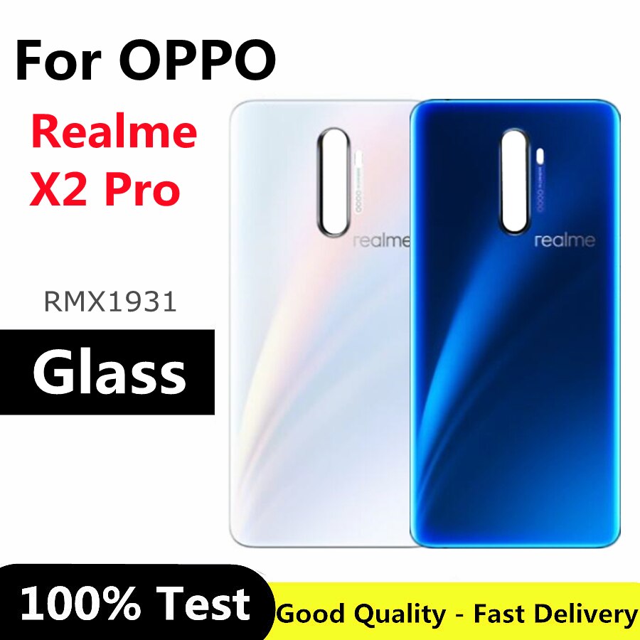 Funda trasera de cristal para Realme X2 Pro, cubierta de batería para OPPO Realme X2 Pro, novedad