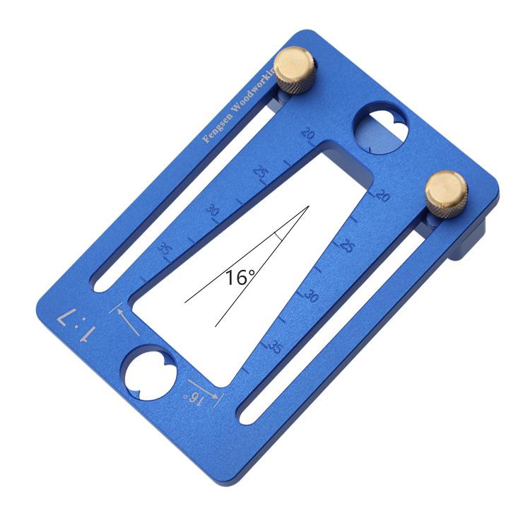 Dovetail Marking Gauge Adjustable Guide Marker Template 1:7 Aluminum Alloy for Woodworking Hand Cut Tool