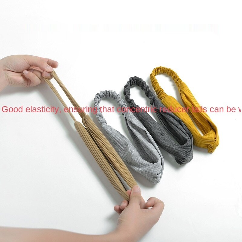 Diadema Vintage con nudo cruzado para mujer, cinta para el pelo de punto elástica, diadema de Color sólido para niña, accesorios para el cabello, diadema trenzada