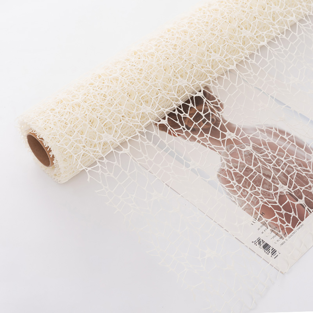 Papier d'emballage de fleurs en maille, filet creux irrégulier, papier pour Bouquet Floral, feuille d'emballage de fleurs fraîches, fournitures d'emballage pour fleuriste: Bourgogne