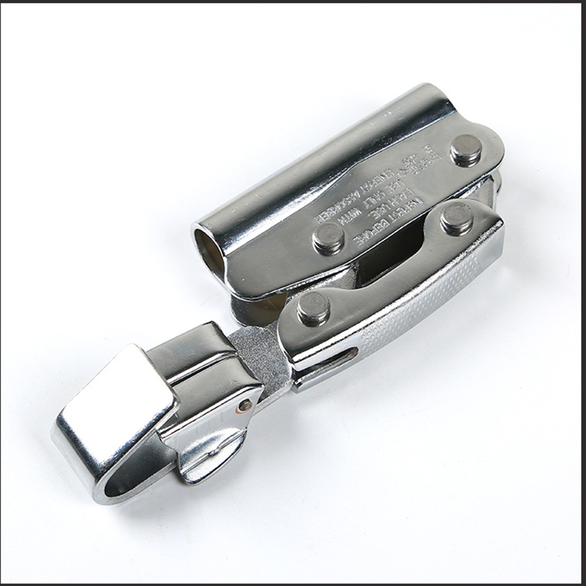 Rope Grab Self-Locking Alloy Steel Rope Grab Fall Protection Riser Fits 8-16mm Rope for Outdoor Climbing Mountaineering