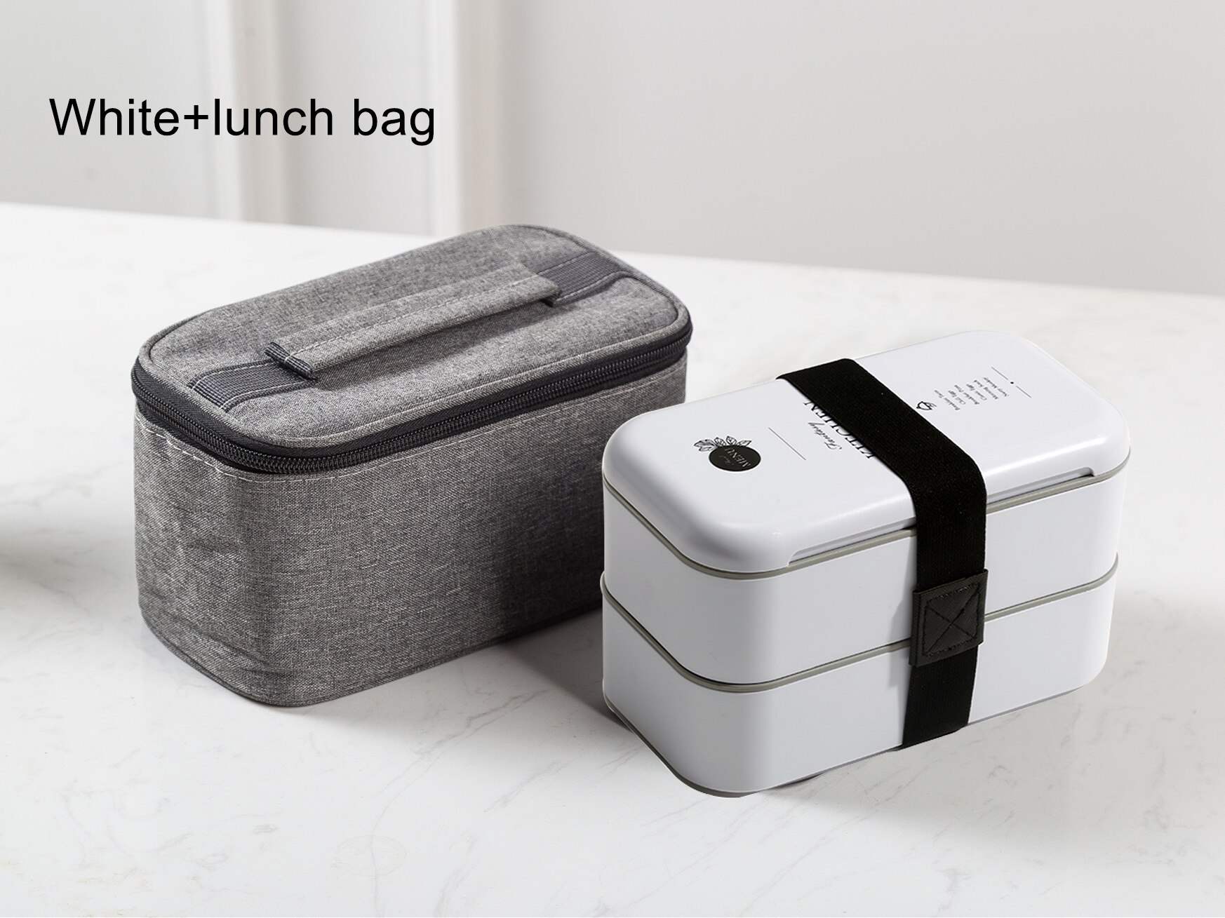 lunch box eco friendly food container bento Microwave heated lunch box for kids health food box lunchbox meal prep containers: white-bag
