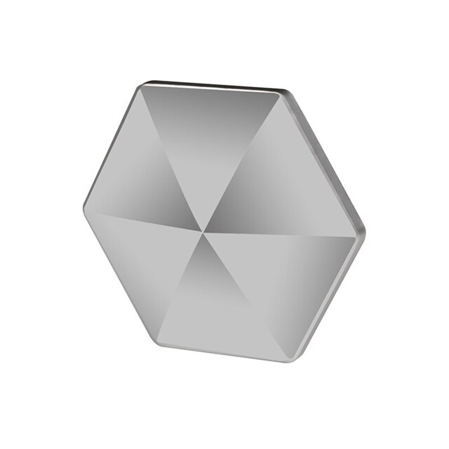 Flipo Flip Decompression Artifact Finger Flipperr Stick Toy Desktop Adult Surprise Pocket Desk Material Toys: Hexagon Silver