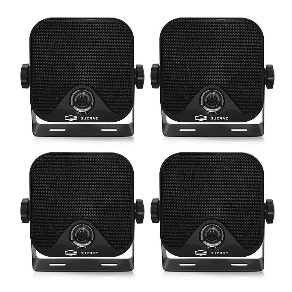 2Pairs 4" Waterproof Marine Boat Speakers Heavy Duty Box Surface Mount Outdoor Speakers For ATV Pool Truck Golf Cart Motorcycle