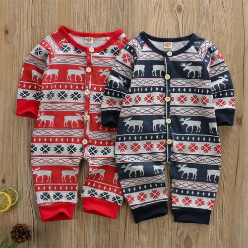 Baby Frühling Herbst Kleidung Weihnachten Neugeborenen Baby Jungen Mädchen Weihnachten Kleidung Langarm Romper Outfits Santa Elch Kostüme