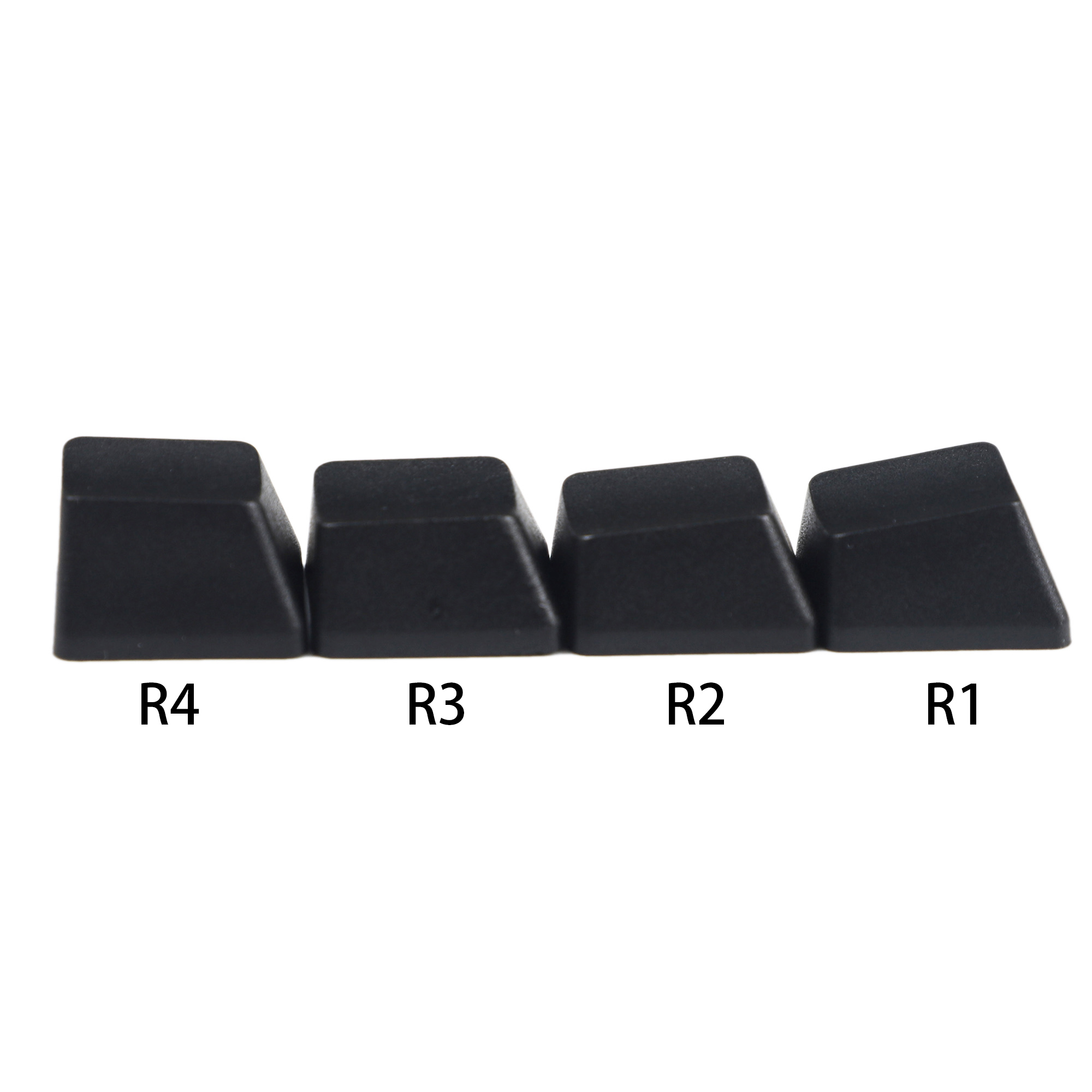 1u R1 R2 R3 R4 teclas personalizadas alfanuméricas de perfil OEM PBT grueso en blanco para teclas DIY