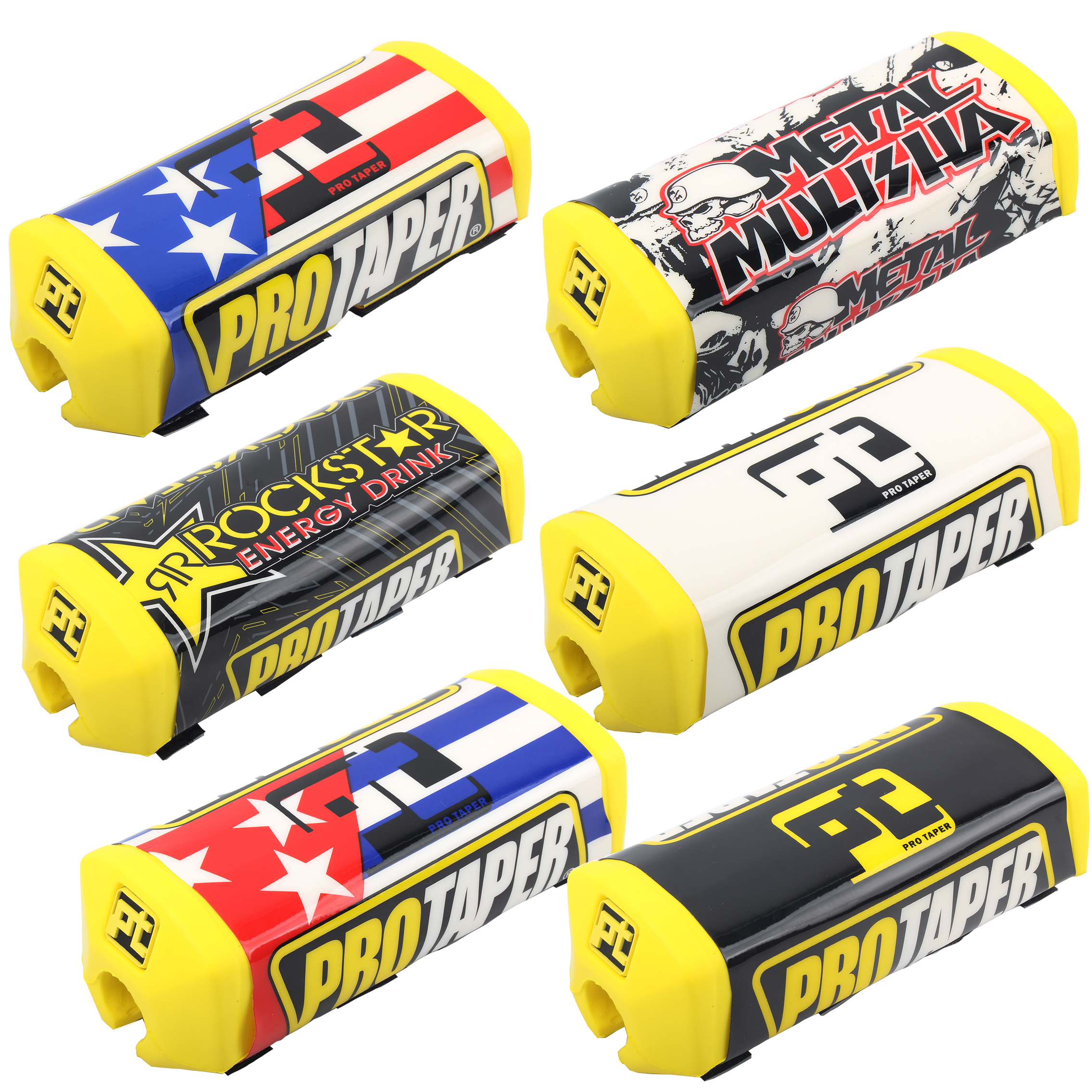 Hurcycles-Coussinets de guidon pour Pro Taper Energy Square 2.0, Fat Bar Pad, Barres de 1 à 1/8 ", Motocross