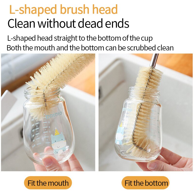 Cleaning Borstels Voor Baby Fles Melk Cup Wassen Cleaner Kit Glazen Buis Cleaner Gereedschap Met Lange Handvat Home Kitchen Tool