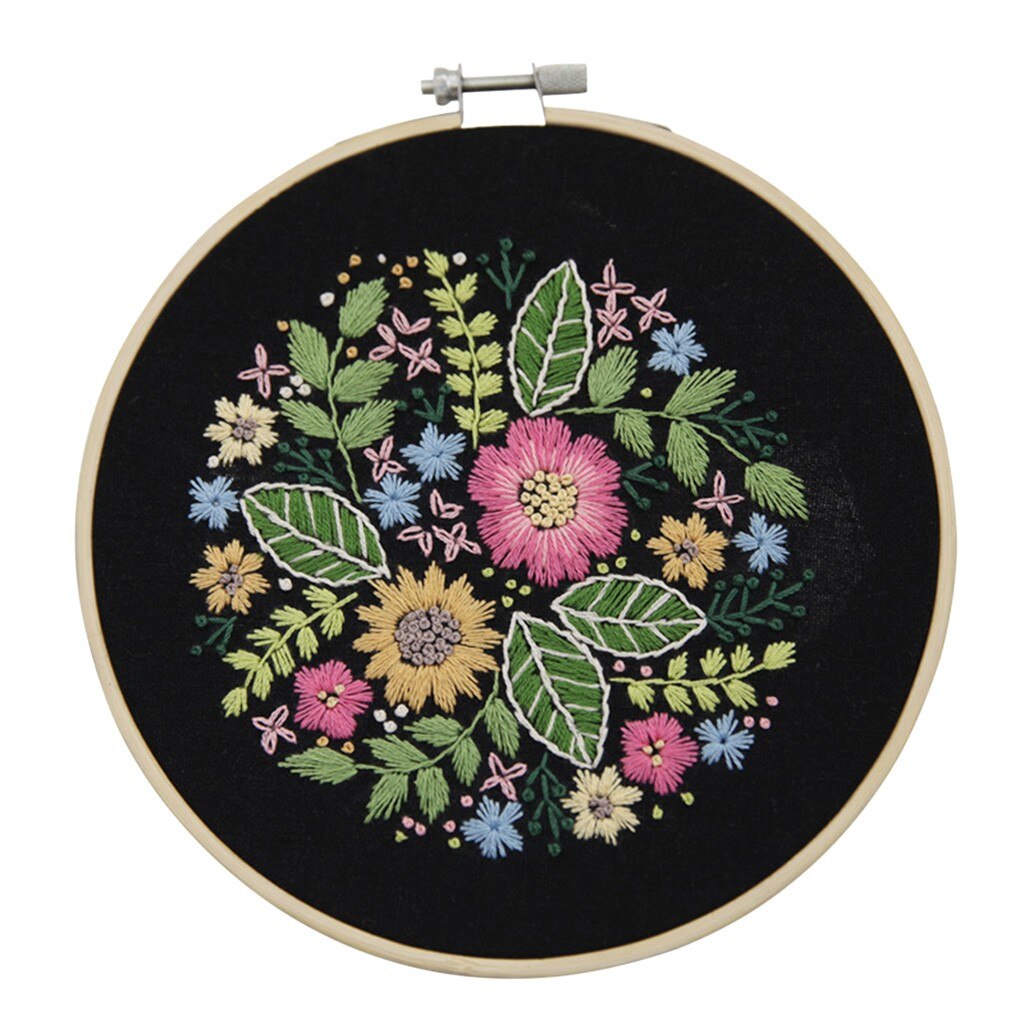 Plant Kruissteek Sets Volledige Bereik Van Borduurwerk Kruissteek Stamped Borduurwerk Doek Met Bloemen Borduren Kit Broderie: E