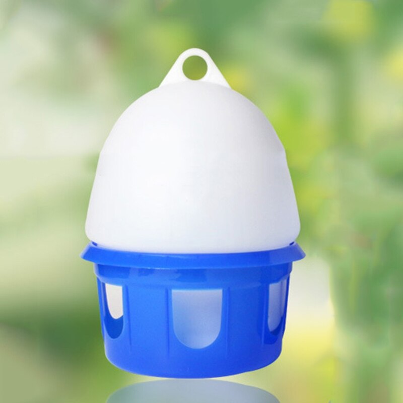 Bebedero automático para palomas para pájaros, bebedero portátil con mango, plástico duradero, fácil de llenar, botella de agua