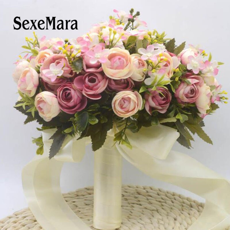 purple light green pink Blue Ivory Yellow wedding flower wedding bouquet