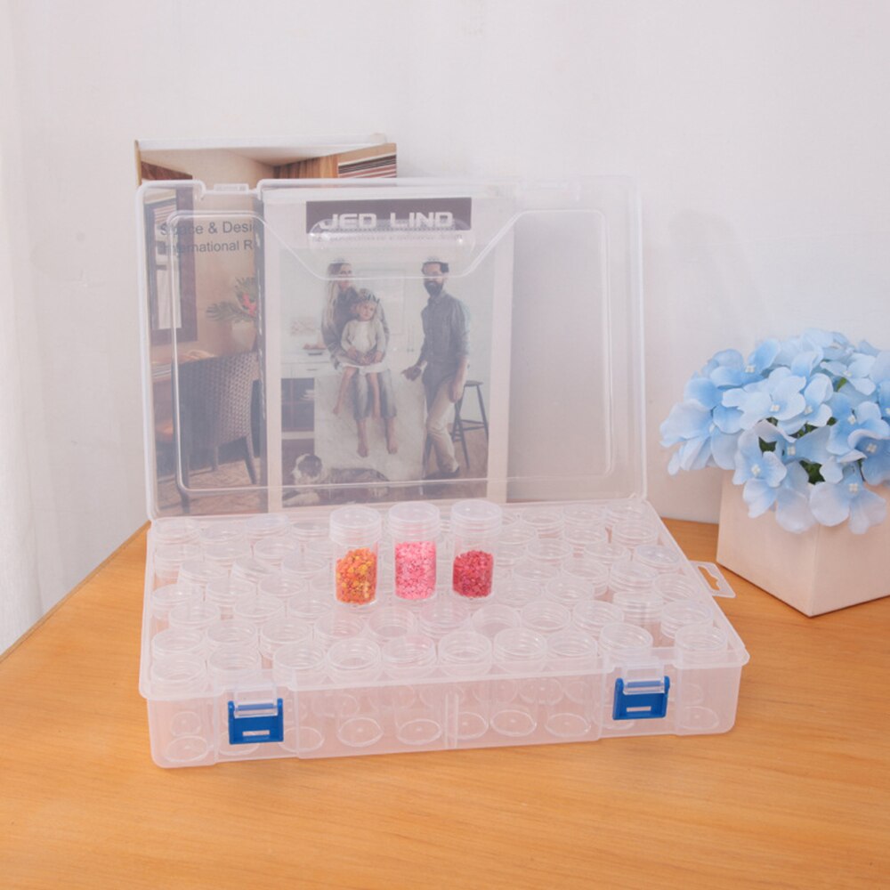 70 flaschen Lagerung Kasten Diamant Mosaik Korn Organizer Container Zubehör Diamant Stickerei Fällen Kunststoff Kasten Werkzeuge