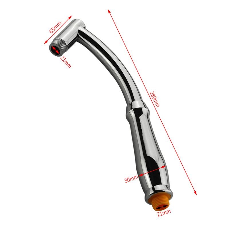 Shower Head Extension Arm Arch Hand Hold Adjustable Extender High Polished Sprinkle Parts For Bathroom