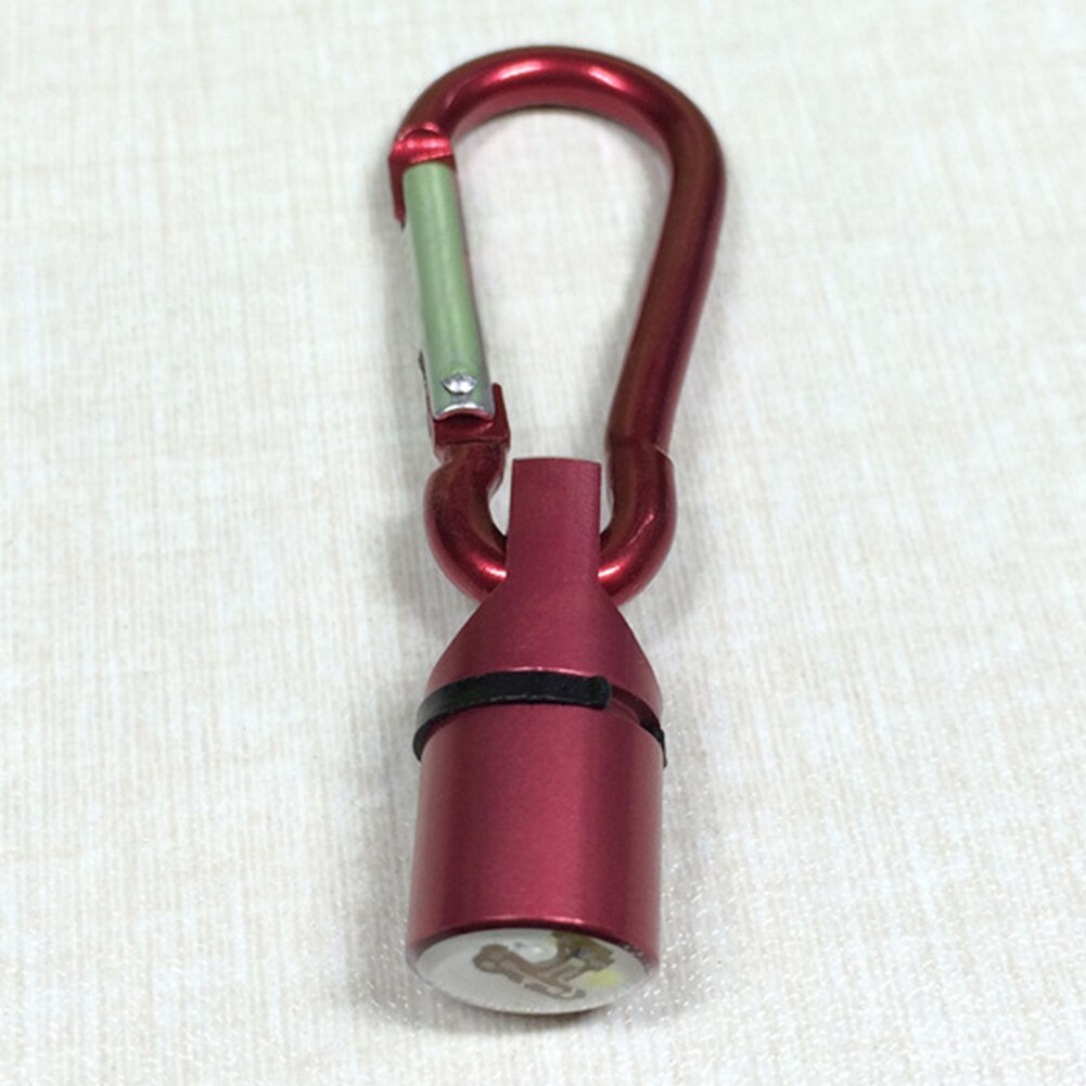 Hund katthalsband tag blinkande led ljus tag säkerhetsblinker synlighet aluminium: Röd