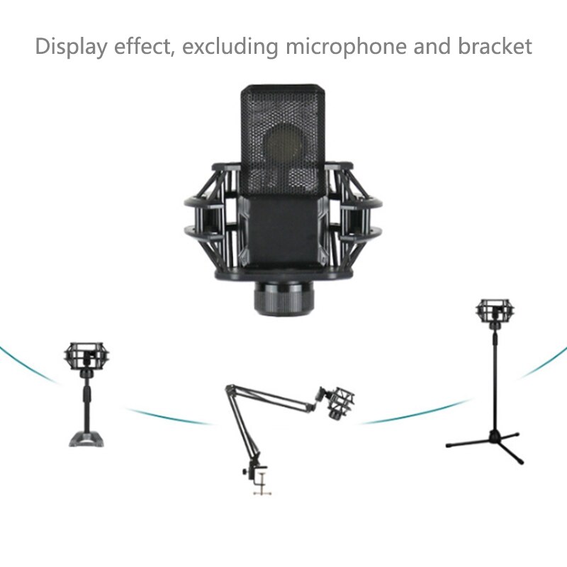Recording Microphone Shock Mount Clip Holder Shockproof Stand