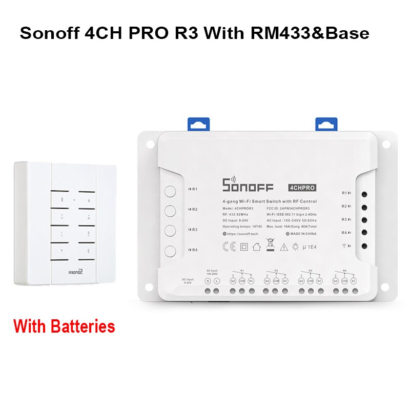 Sonoff 4CH R3/Pro R3 Wifi Lichtschakelaar Afstands... – Grandado