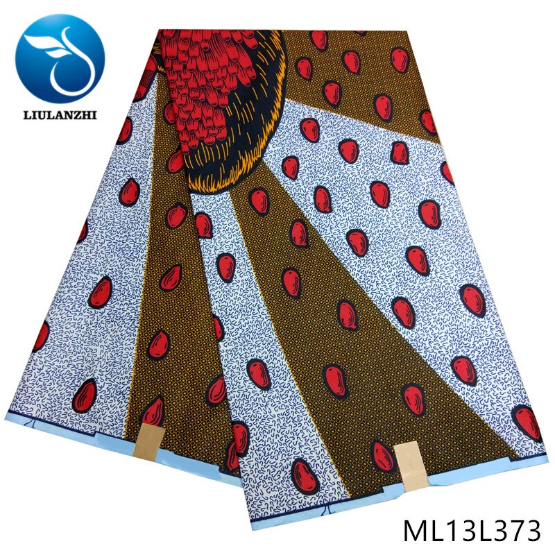 Liulanzhi afrikansk ankara vokstryk i stofstil polyestervoks ankara  ml13 l 368: Ml13 l 373