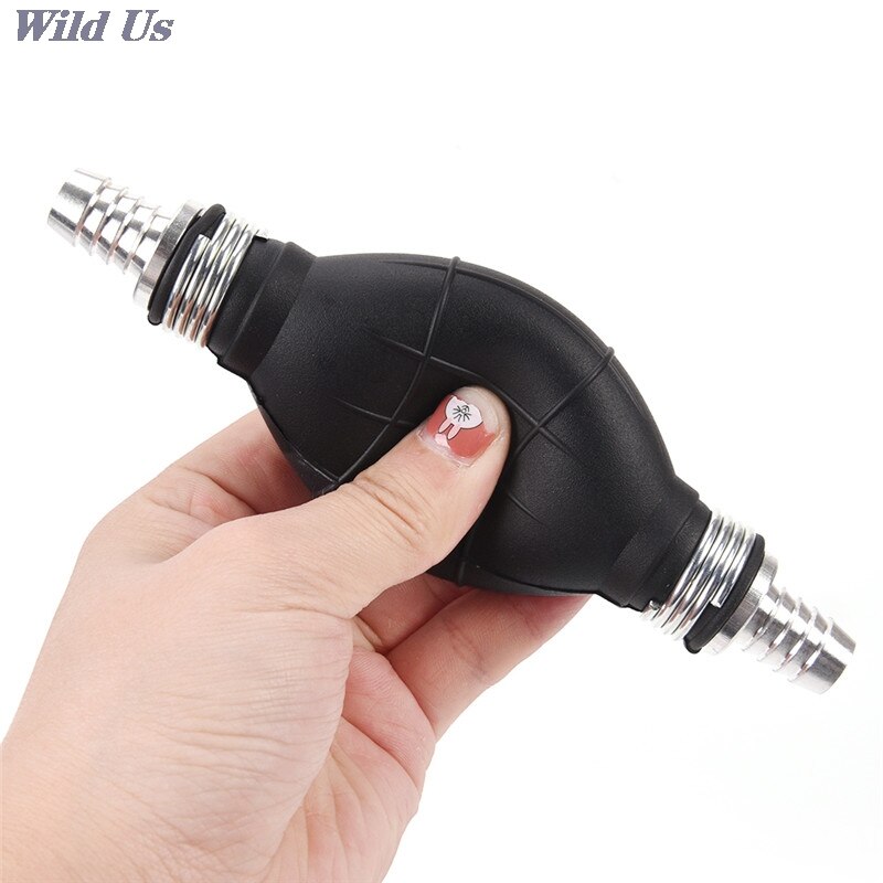 1pc 4styles Line Pump Primer Bulb Hand Primer Gas Petrol Pumps Hand Fuel Pump Rubber and Aluminum Apply to All Fuels 16cm 5cm /