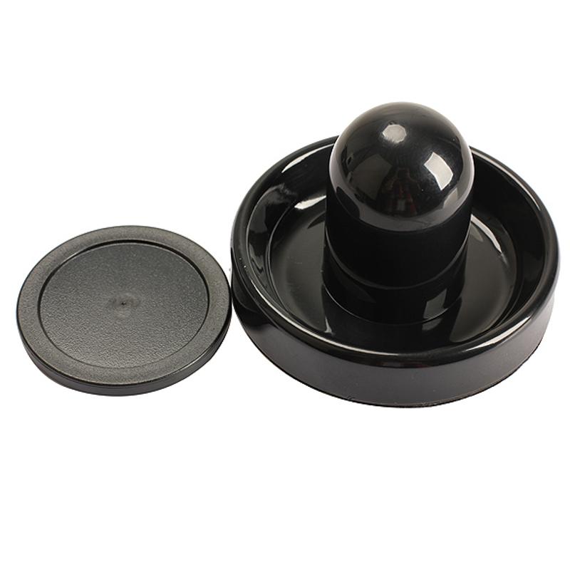 96mm Luft Eishockey Tisch Filz Pusher Hammer Torhüter mit 1pc 63mm Puck Schwarz Farbe