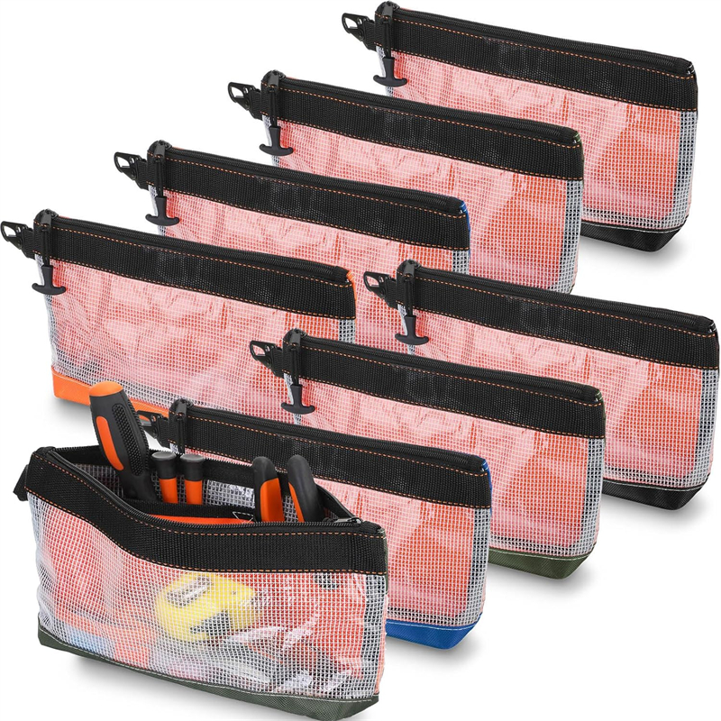 Bolsa de armazenamento à prova d'água, bolsa de ferramentas transparente de pvc, kit de hardware antiestático, bolsa de peças portátil, multifuncional, prática, bolsa de trabalho