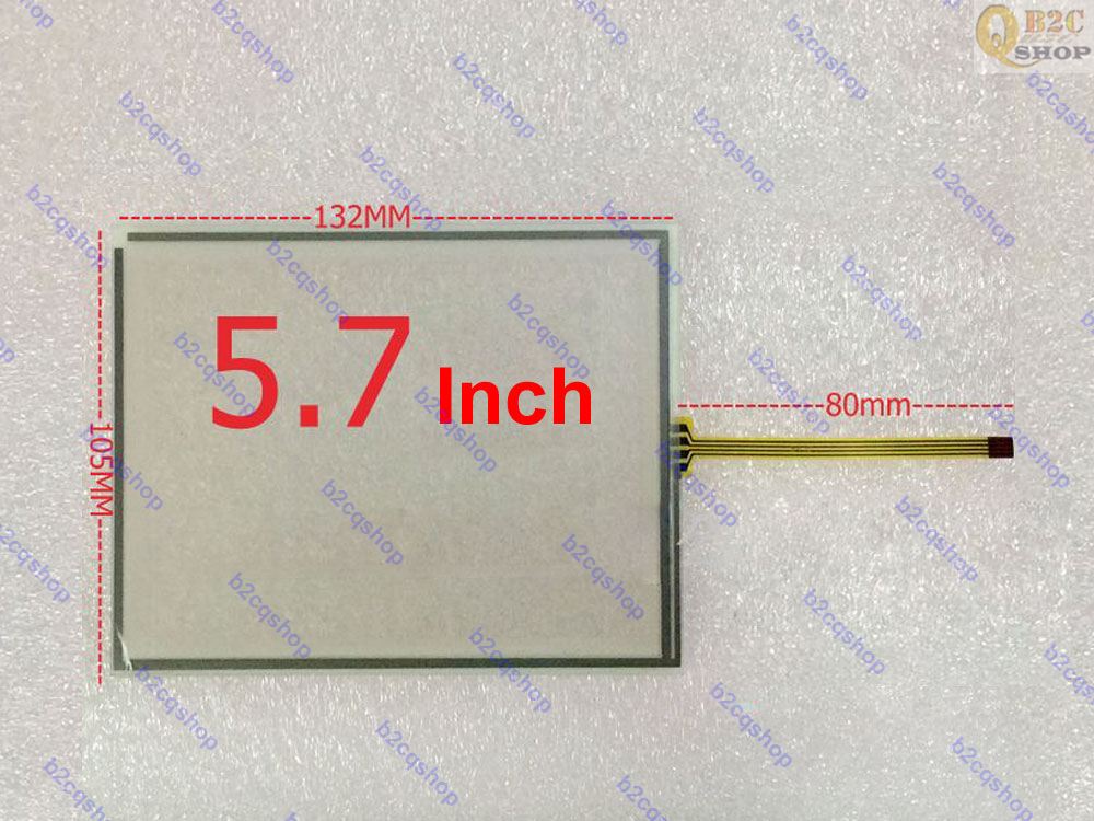 Painel de tela de toque resistivo com 4 portas, 4 fios, 5.7 x mm, industrial