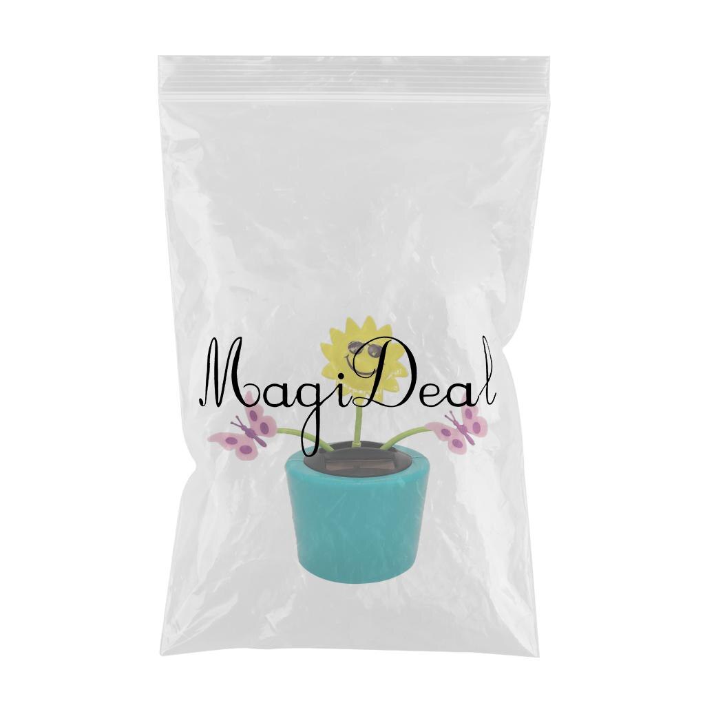 Op zonne-energie werkende bloem, insectenschuddende pop, speelgoed, huisdecoratie, auto, ornament, bloempot, vlinder en zonnebloem