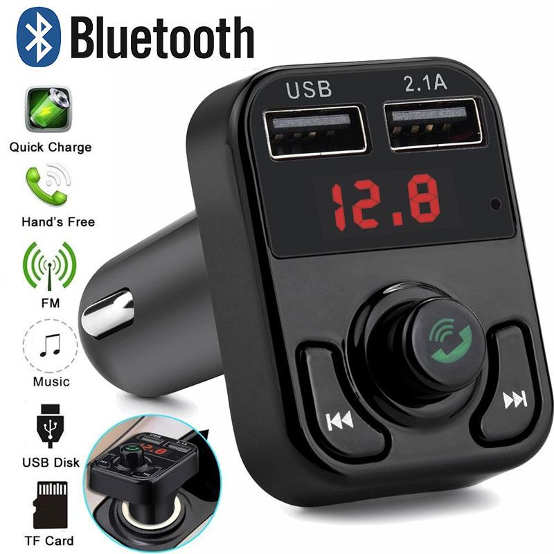 Universele Fm-zender MP3 Bluetooth Ontvanger Aux Stereo Auto Auto Fm-zender Draadloze Radio Adapter Fm Adapter