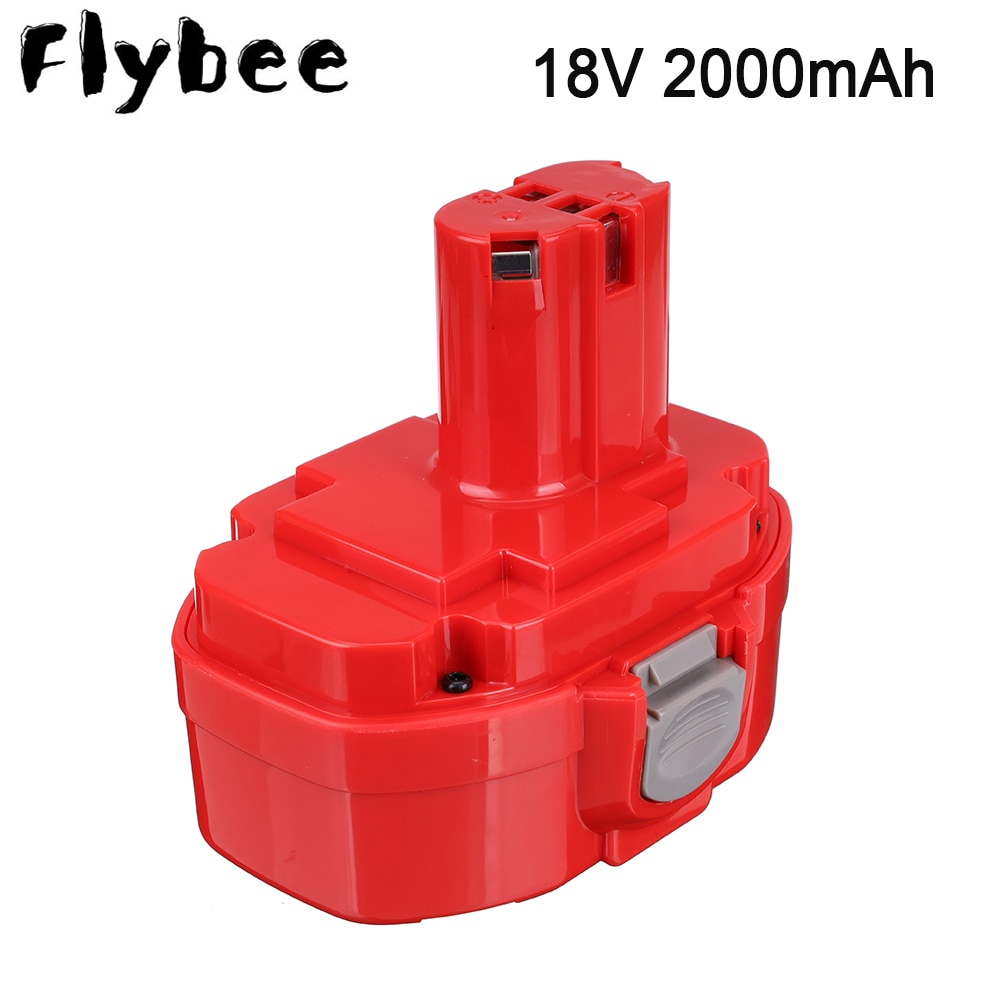 2 stk. 18v 2.0ah 2000 mah ni-cd genopladeligt batteri til makita 1822 192826-5 192827-3 pa18 18 volt