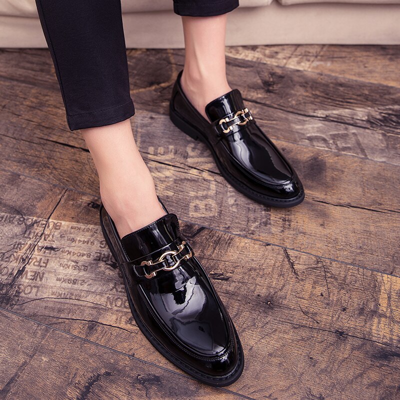 Uxury hommes chaussures habillées noir hommes chaussures sociales de chaussures formelles chaussures de mariage mâle chaussures blanc