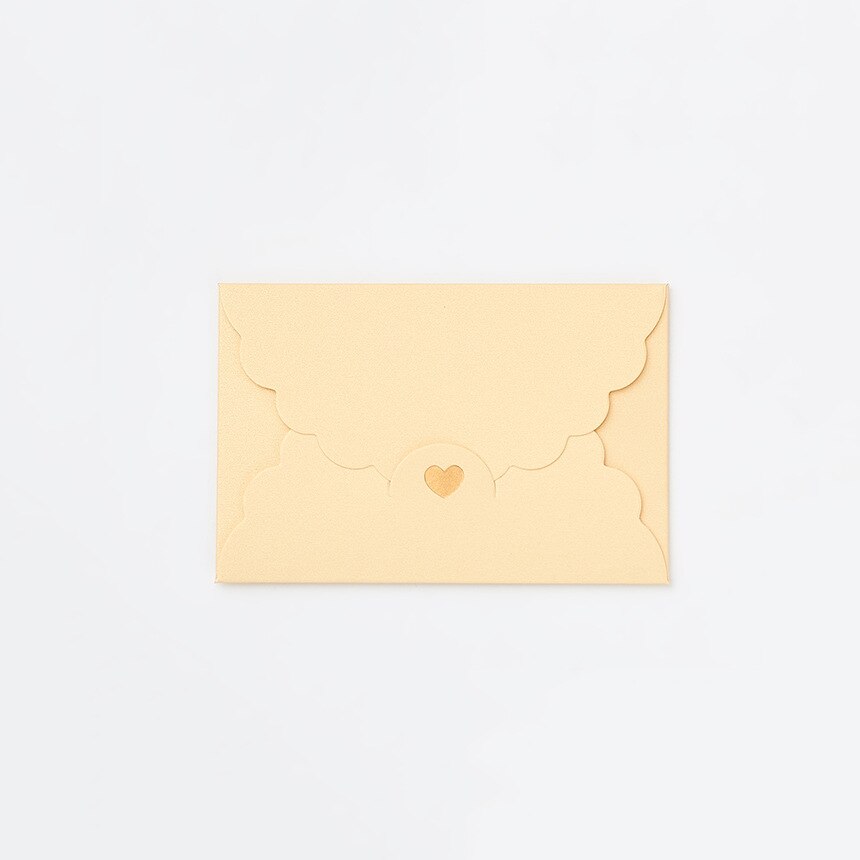 5PC Small Gold Stamp Love Envelop Pearl Craft Cardboard Paper Bank Card VIP Membership Invitation Letter Holder Stationery: B Pearly Platinum 5P