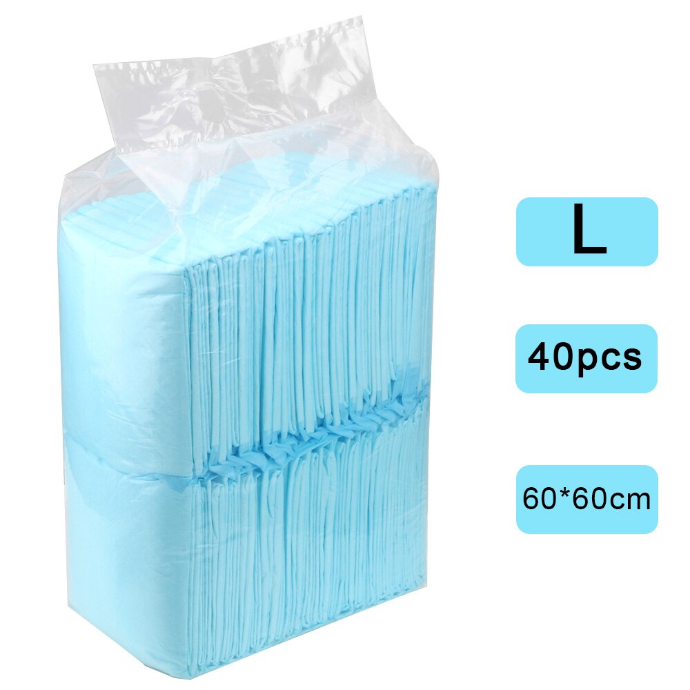 4 Size Super Absorbent Pet Dog Cat Diaper Disposable Healthy Clean Wet Mat Training Pee Pads For Cats Dog Pet Supplies: L