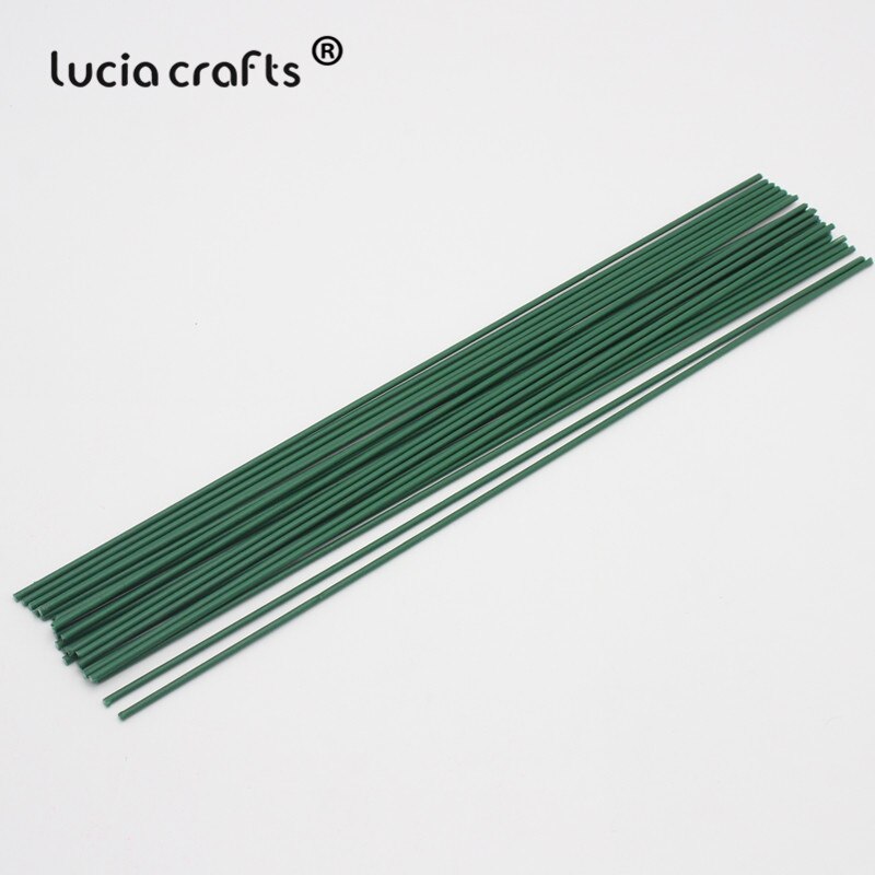 Lucia Crafts 12/24 pcs Green Holding Flowers Stems DIY Stocking Flower Branches Artificial Florist Crafts G1308: Size 5   24pcs 28cm