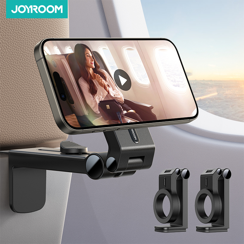 Joyroom magnetisk flygplanstelefonhållare, resetillbehör, flexibel roterande flygplanstelefonhållare för iphone, handsfree