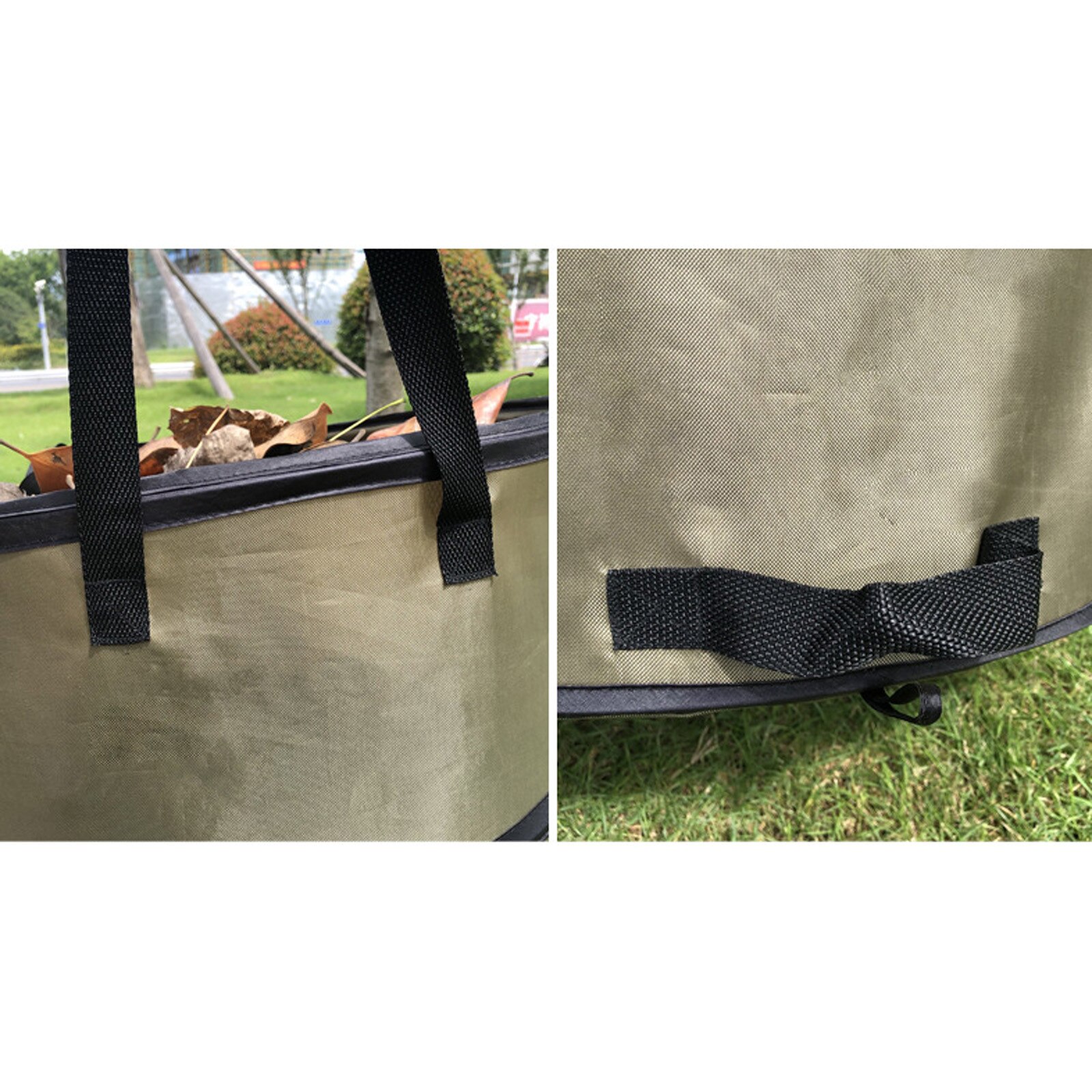 Conteneur pliable et étanche réutilisable pour l'extérieur, poubelle de pour décoration de jardin, sac de jardinage, poubelle de jardin