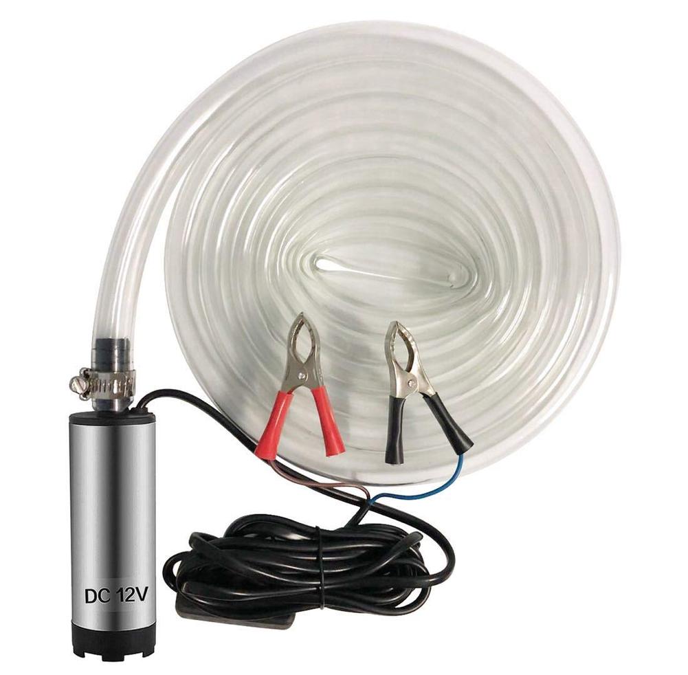 12V DC Electric Submersible Pump for Pumping Diesel Oil Water Stainless Steel Shell 12L/min Fuel Transfer Pump 12 V Volt