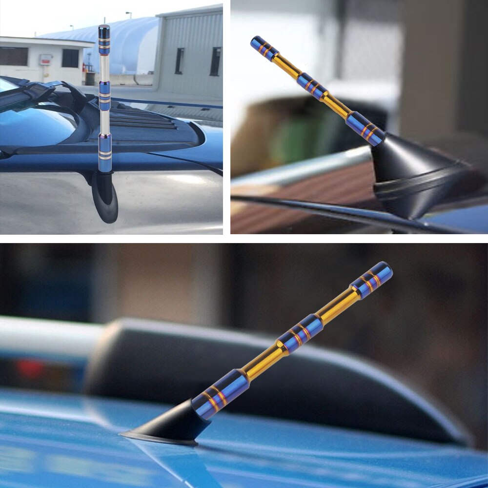 1pc aluminium universele auto dak voor spatbord radio signaal antenne auto antenne antenne uitschuifbaar