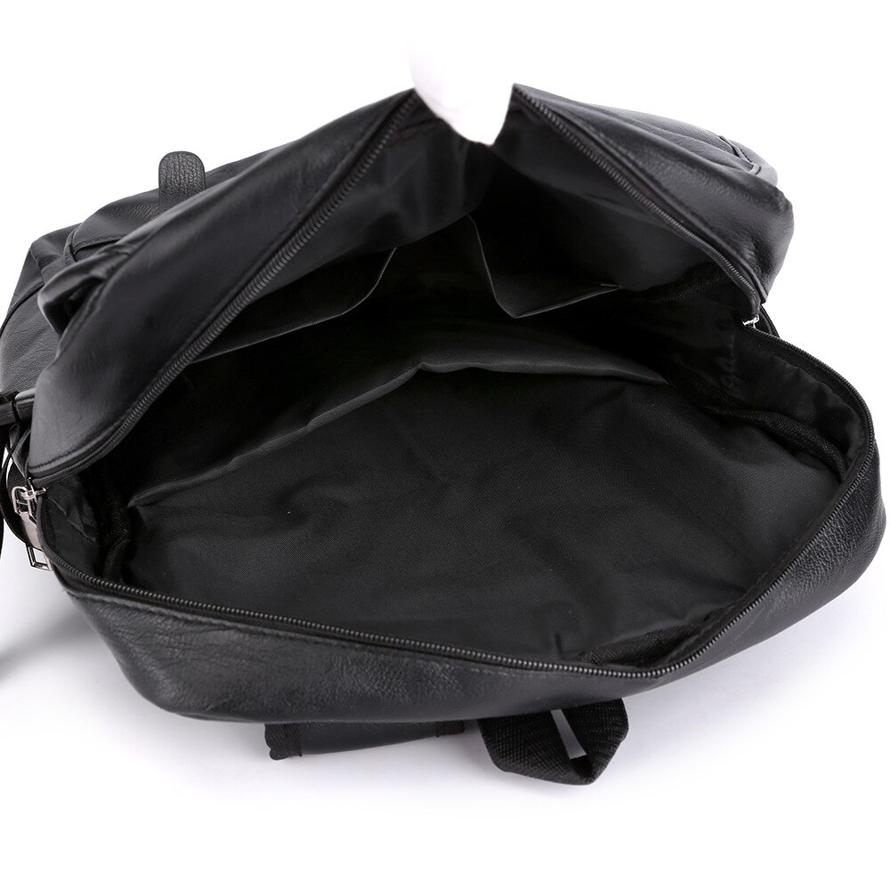 Waterdichte Pu Leer Heren Retro Rugzakken Leisure Zakelijke Laptop Schoudertassen College Student Schooltas