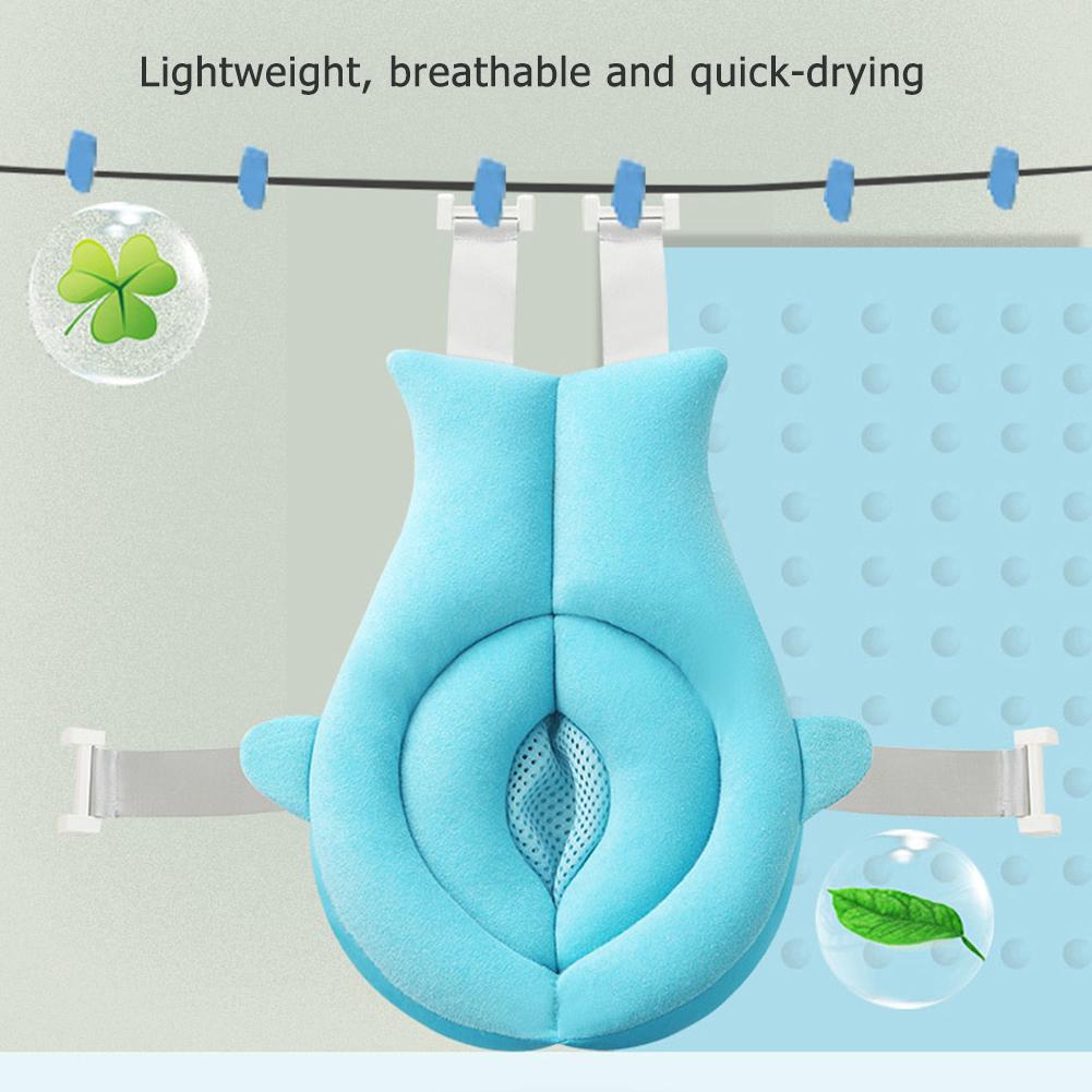 Infant Baby Bath Pad Non-Slip Bathtub Mat for Newborn Baby Shower Safety Seat