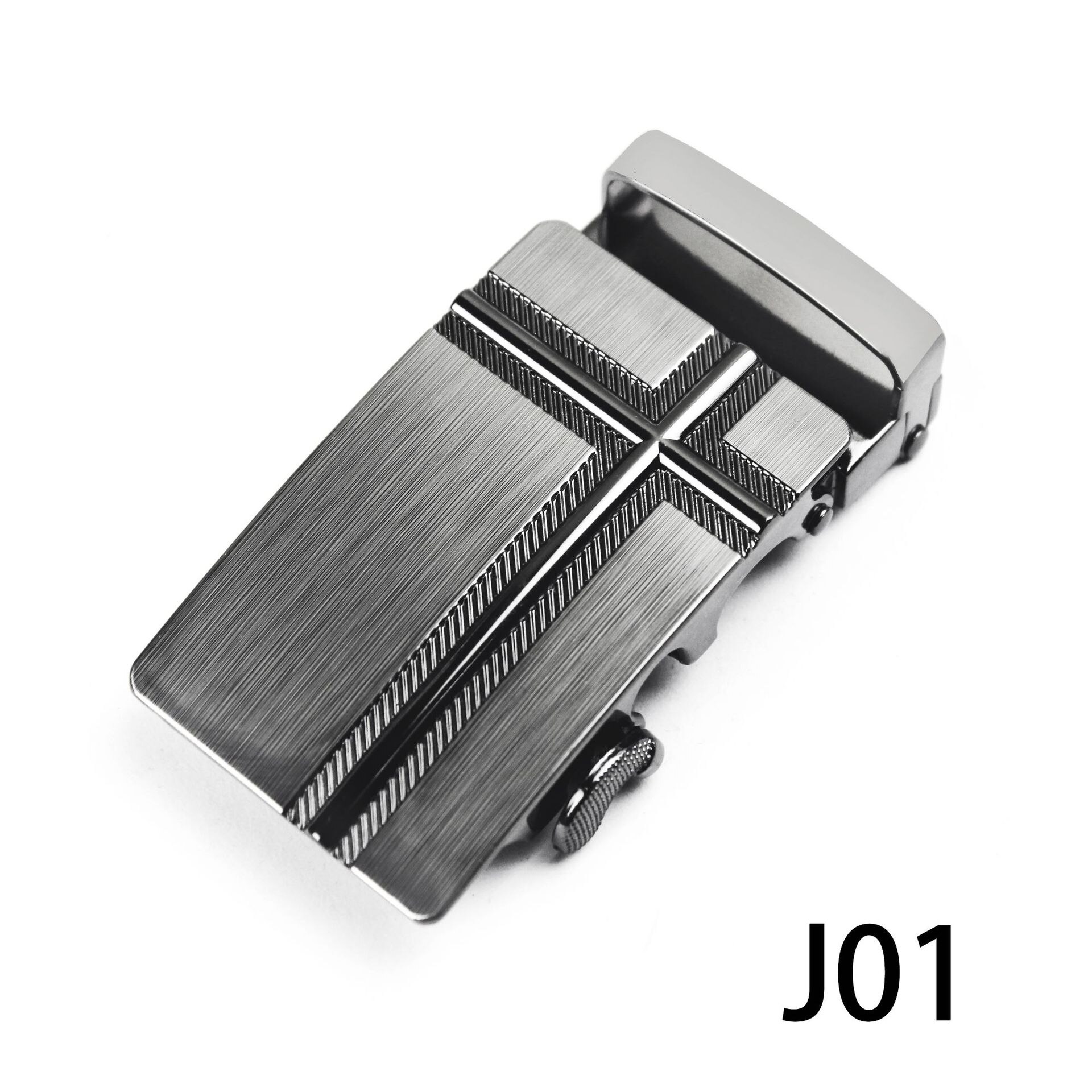 Aluminiumsbæltespænde mænd forretning automatisk spænde guang kou producenter direkte salg bæltespænder til mænd sølv spænde klip: J01