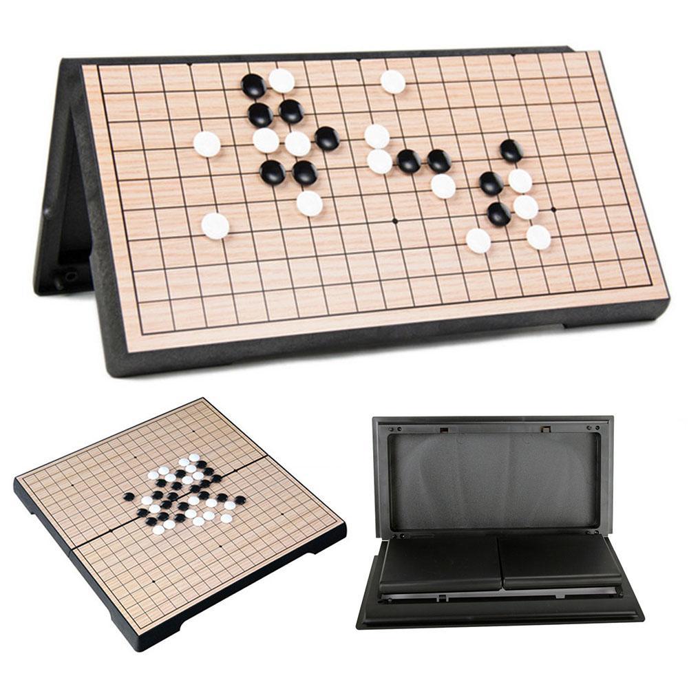 Foldable Magnetic Go Game Board Set Kids Adults Educational Intelligence Toy Parent-Child Interactive Game