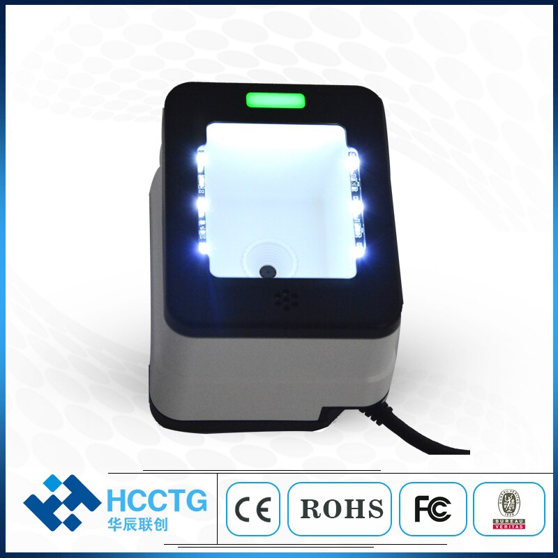 2D Desktop Barcode Reader Supermarket Handfree Barcode Scanner HS-2001B