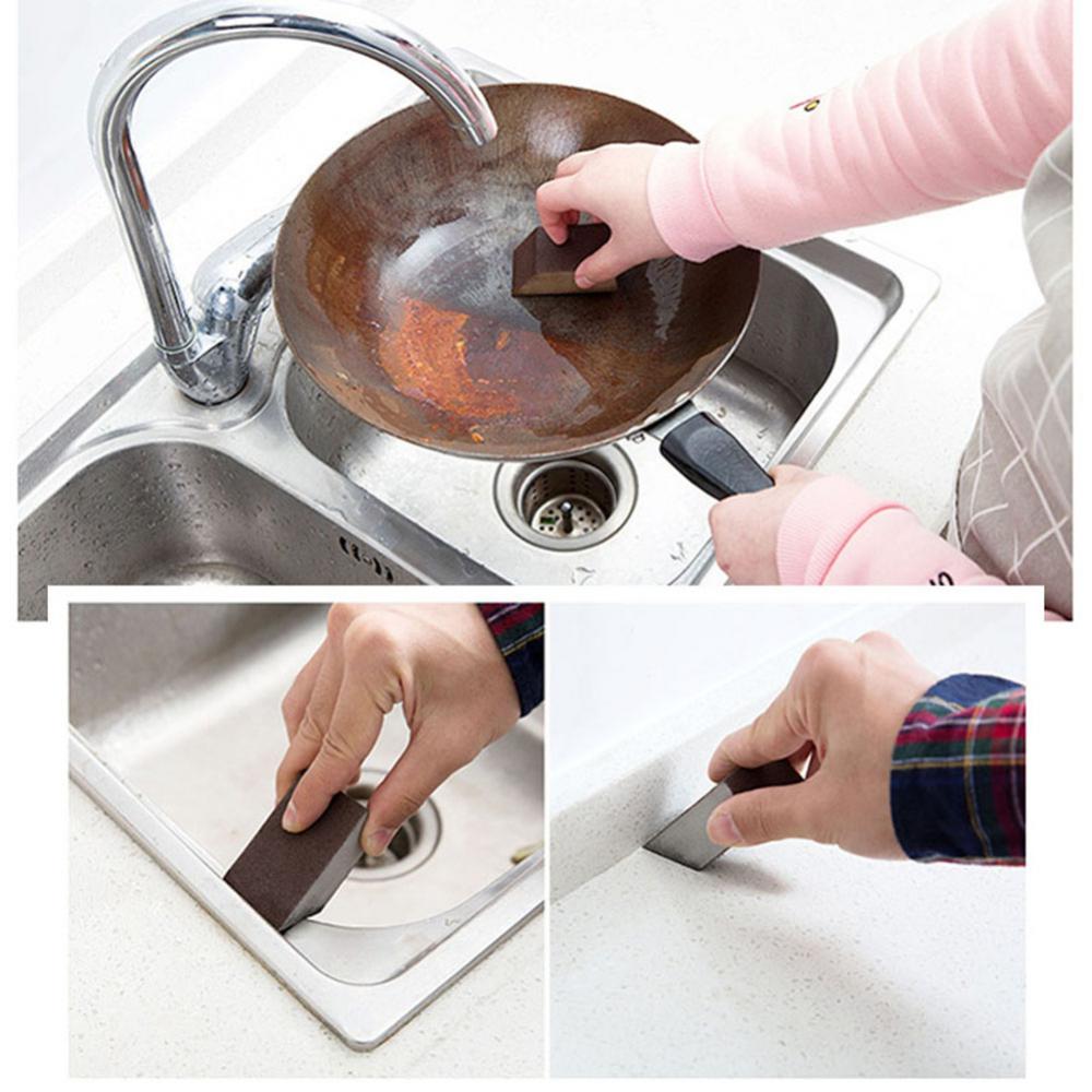Schwamm Rost Radiergummi Entkalkung Schmirgel Reinigungs bürste Silizium karbid Entkalkung Reinigungs bürste Herde oben Topf Küchen reinigungs werkzeuge